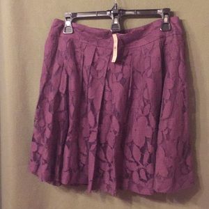 Purple lace skirt